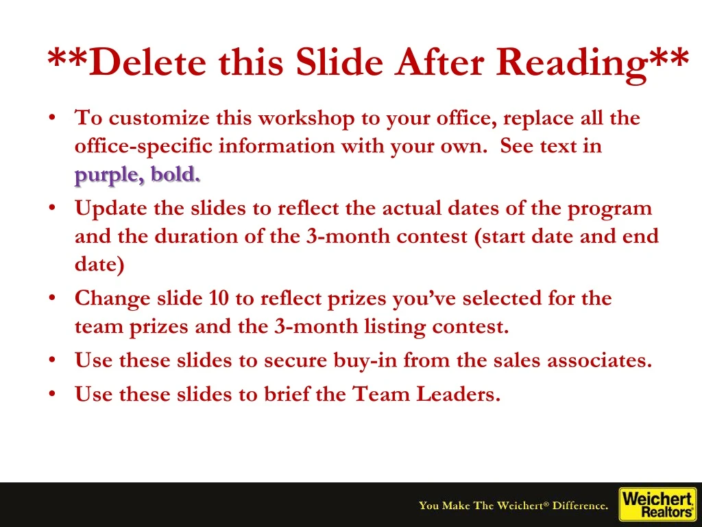 delete this slide after reading