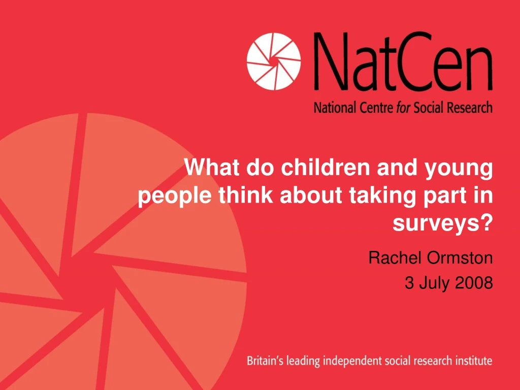 what do children and young people think about