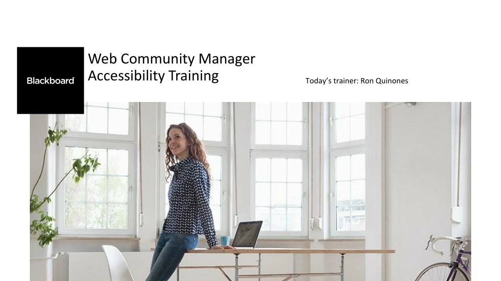 web community manager accessibility training