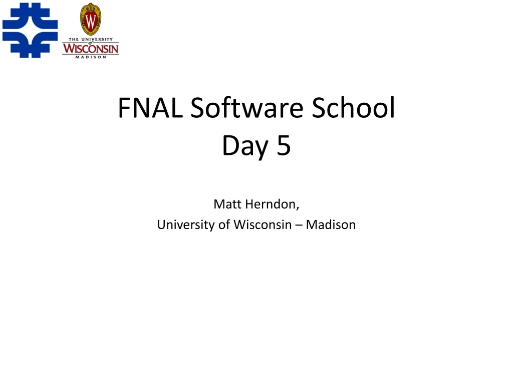 fnal software school day 5