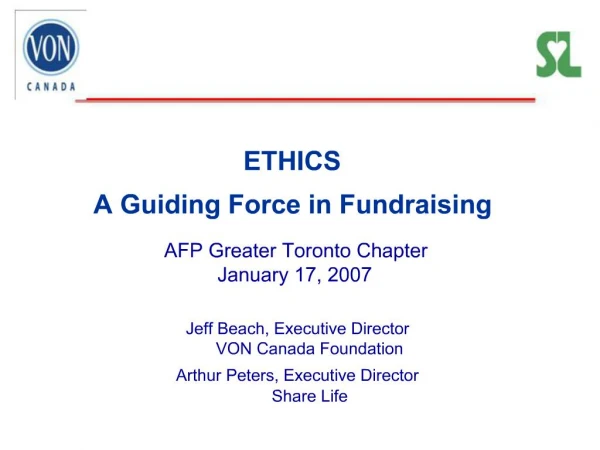 ETHICS A Guiding Force in Fundraising