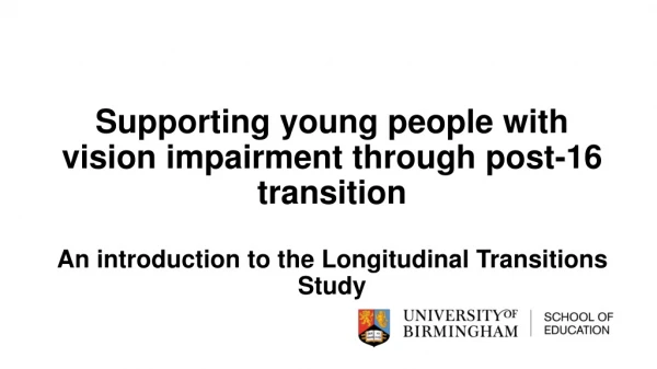 supporting young people with vision impairment