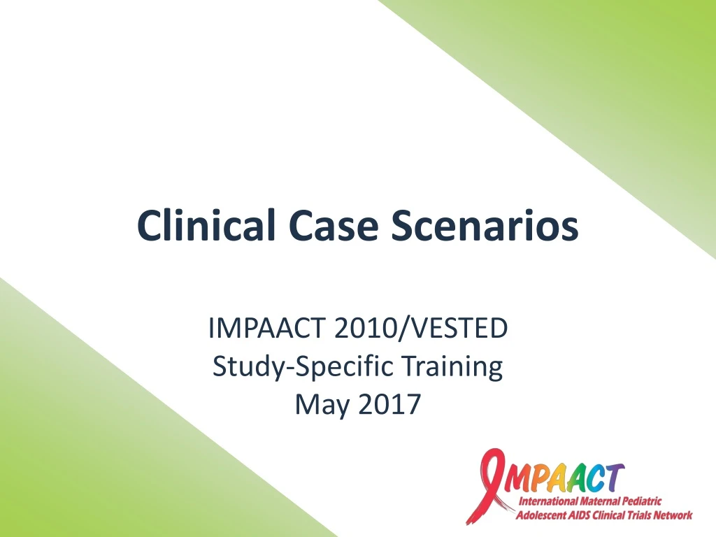 clinical case scenarios