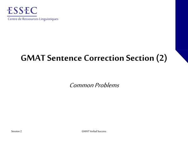 GMAT Sentence Correction Section (2)