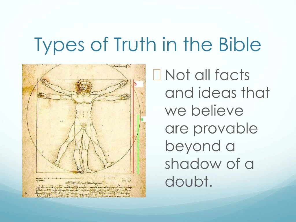 types of truth in the bible