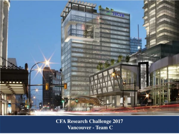 CFA Research Challenge 2017 Vancouver - Team C