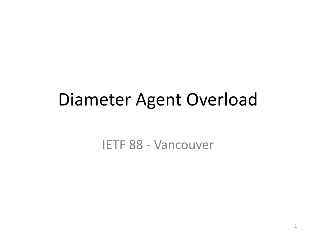 diameter agent overload