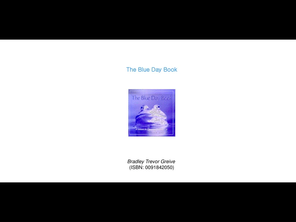 the blue day book bradley trevor greive isbn