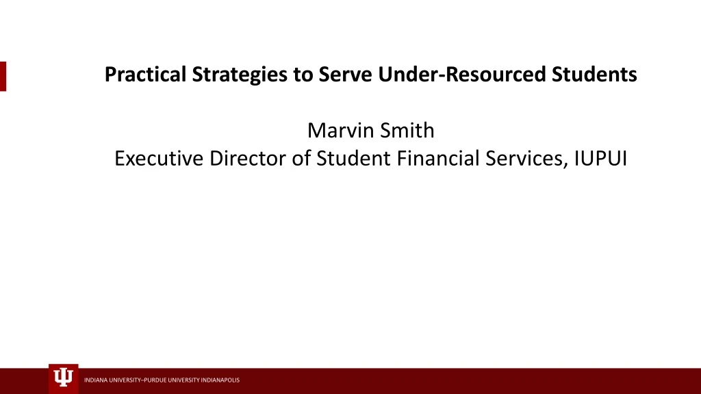 practical strategies to serve under resourced