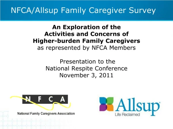 NFCA/Allsup Family Caregiver Survey