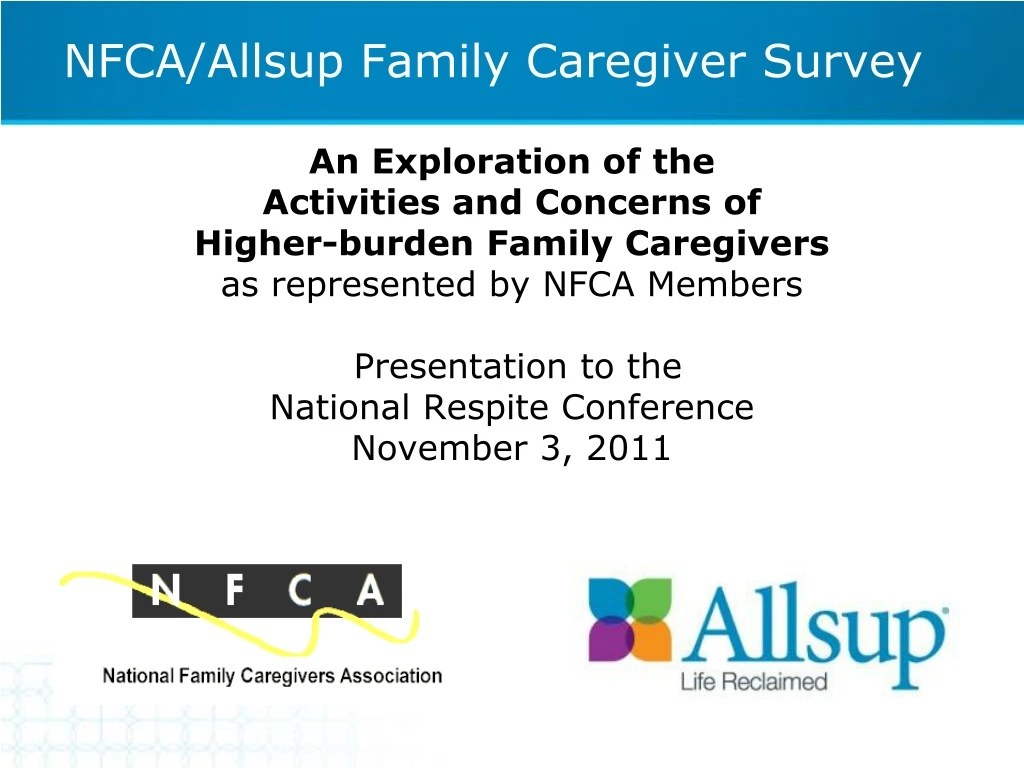 nfca allsup family caregiver survey