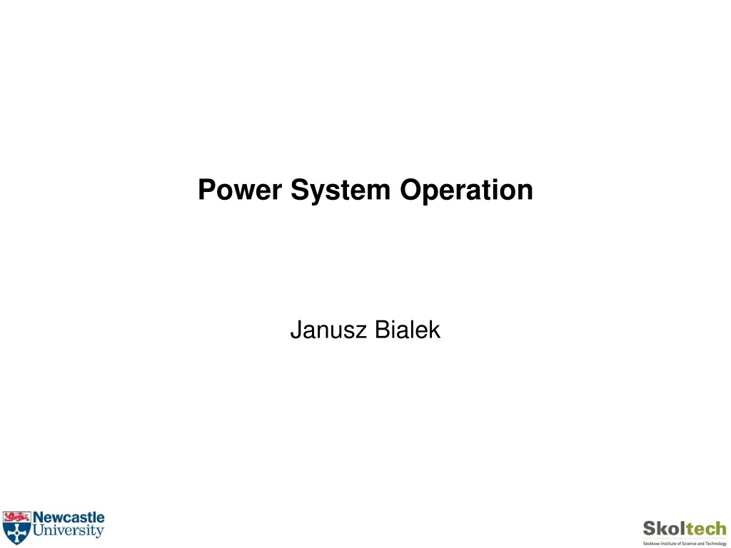 power system operation