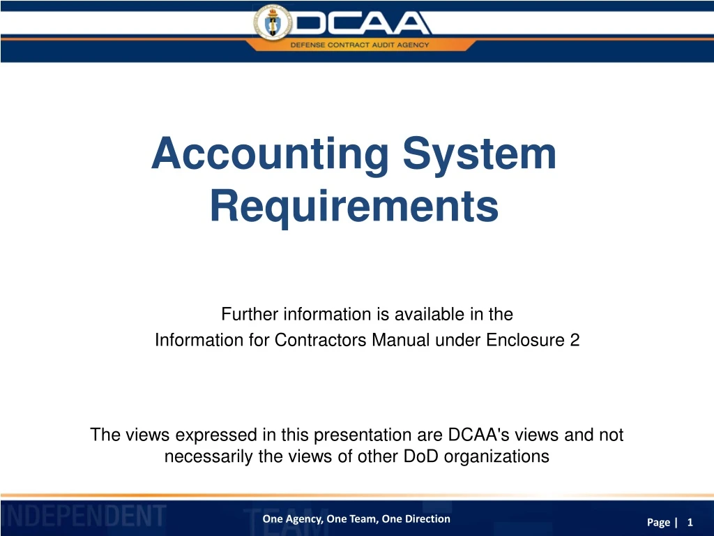 accounting system requirements