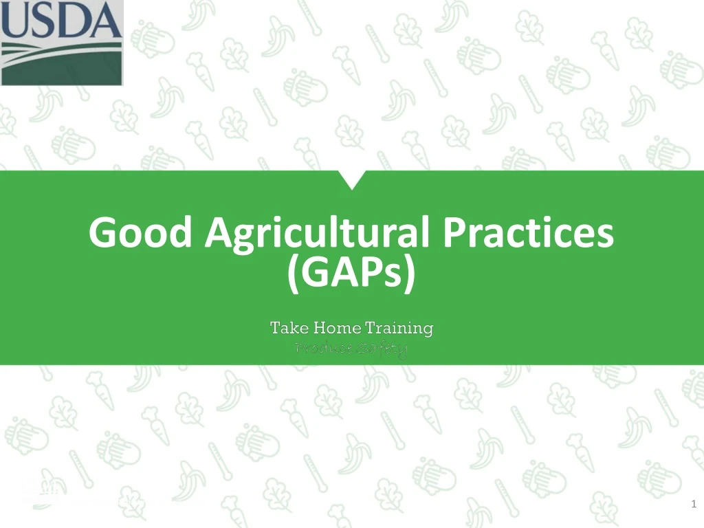 good agricultural practices gaps