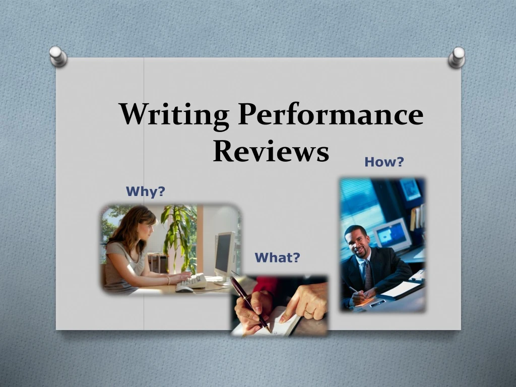 writing performance reviews