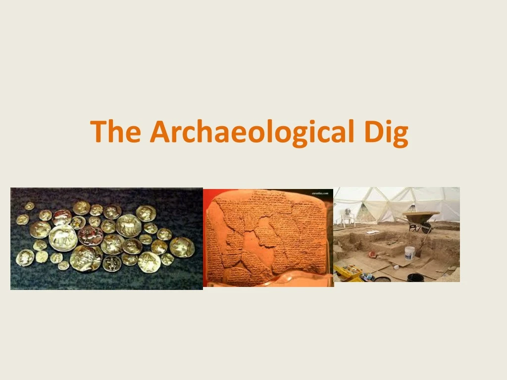 the archaeological dig