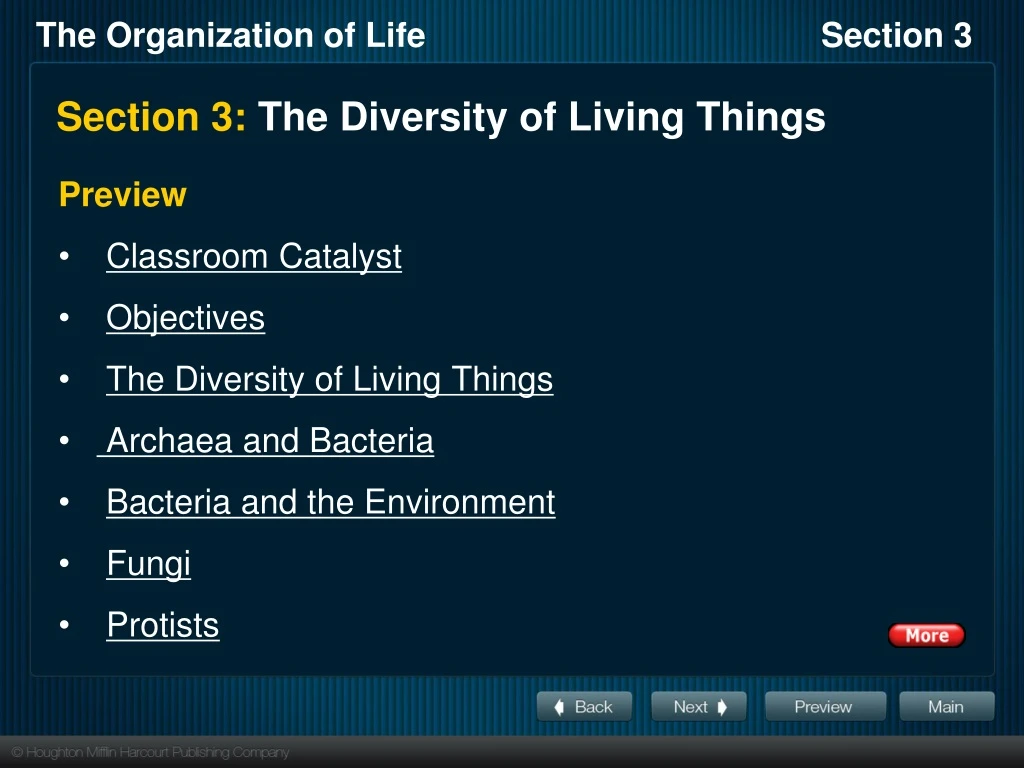 section 3 the diversity of living things