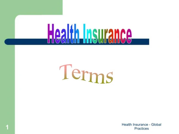 Health Insurance - Global Practices