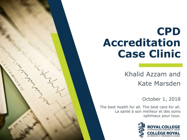 CPD Accreditation Case Clinic