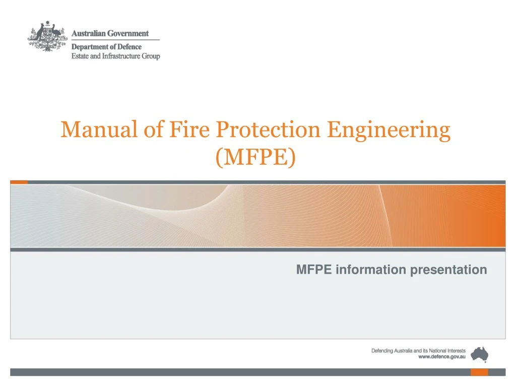 manual of fire protection engineering mfpe