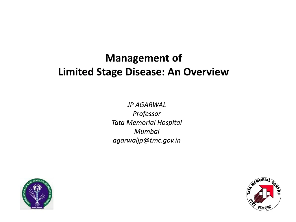 management of limited stage disease an overview