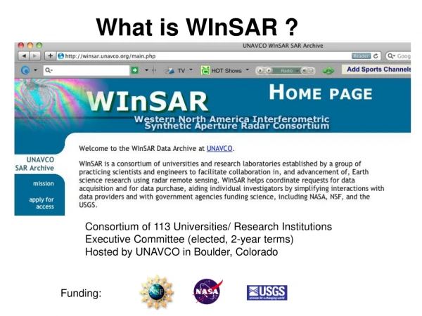 What is WInSAR ?