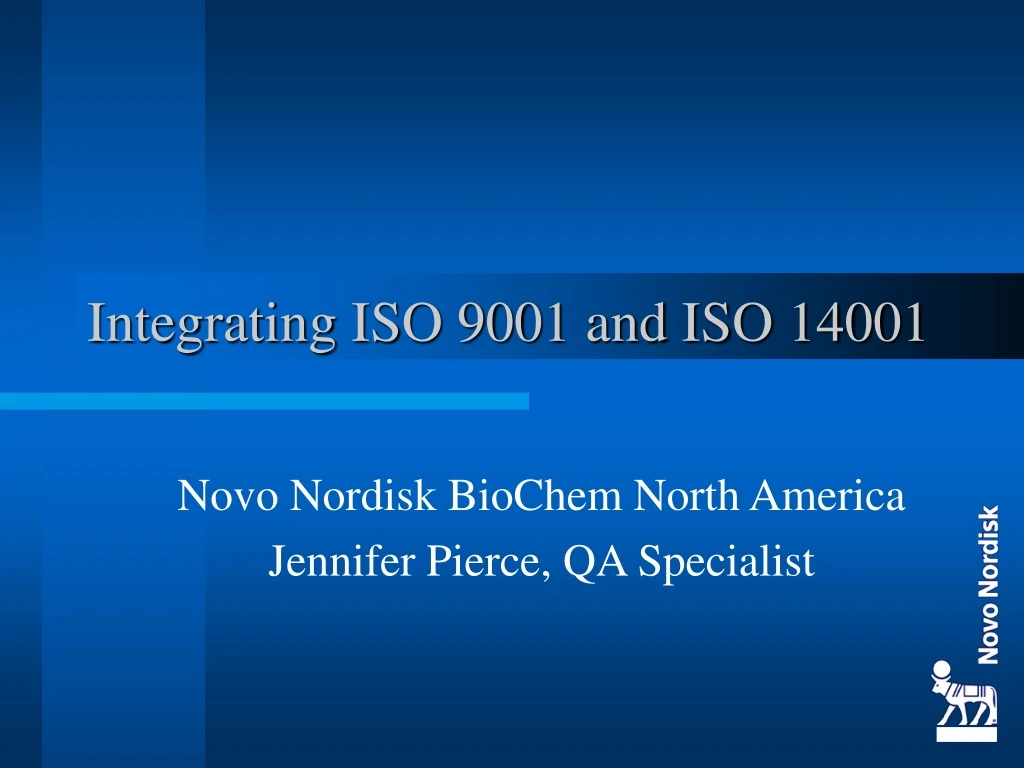 integrating iso 9001 and iso 14001