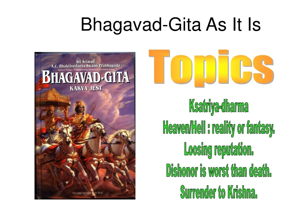 bhagavad gita as it is