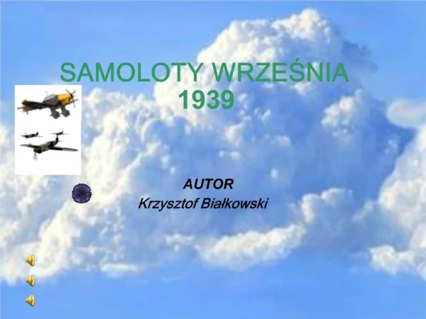 SAMOLOTY WRZESNIA 1939