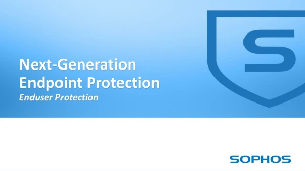 Next-Generation Endpoint Protection Enduser Protection