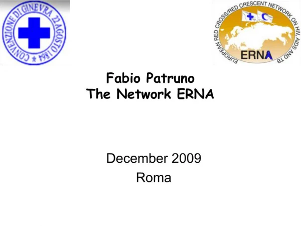 Fabio Patruno The Network ERNA