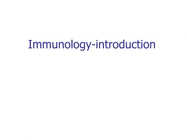 Immunology-introduction