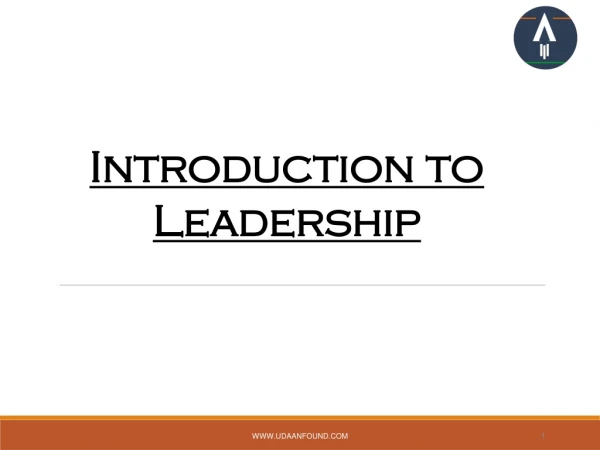 Introduction to Leadership