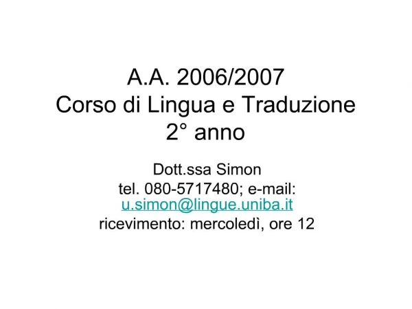 A.A. 2006