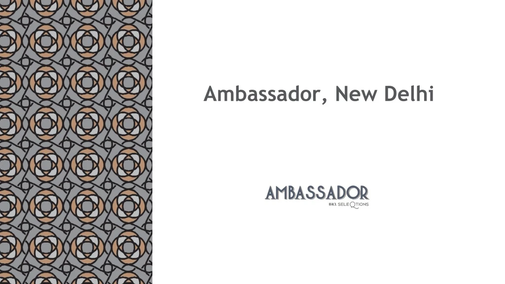 ambassador new delhi