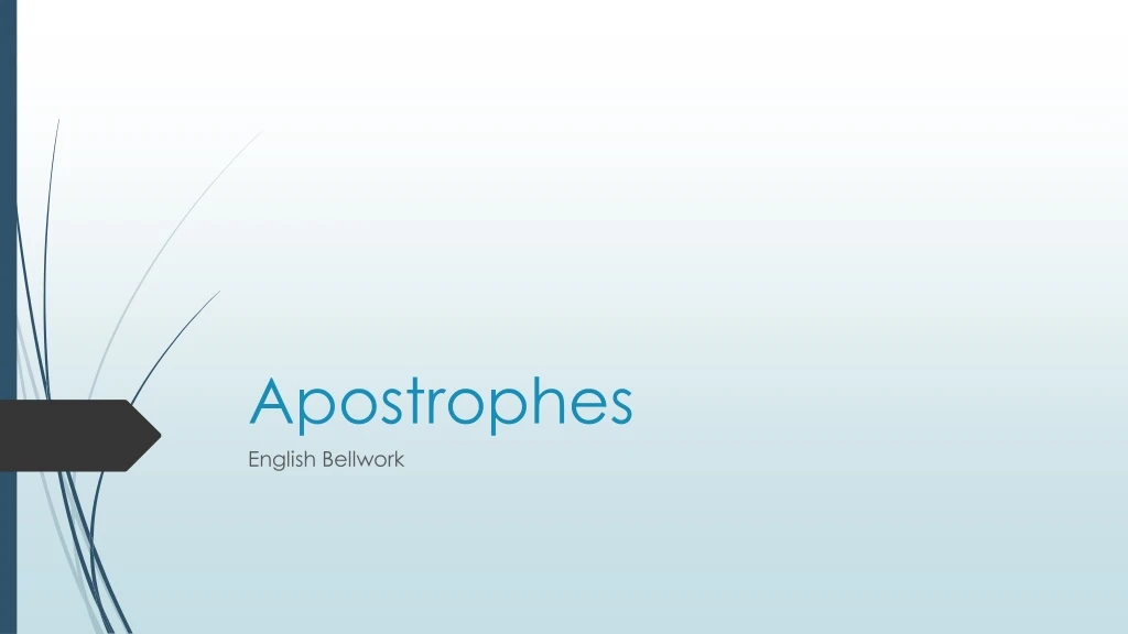 apostrophes