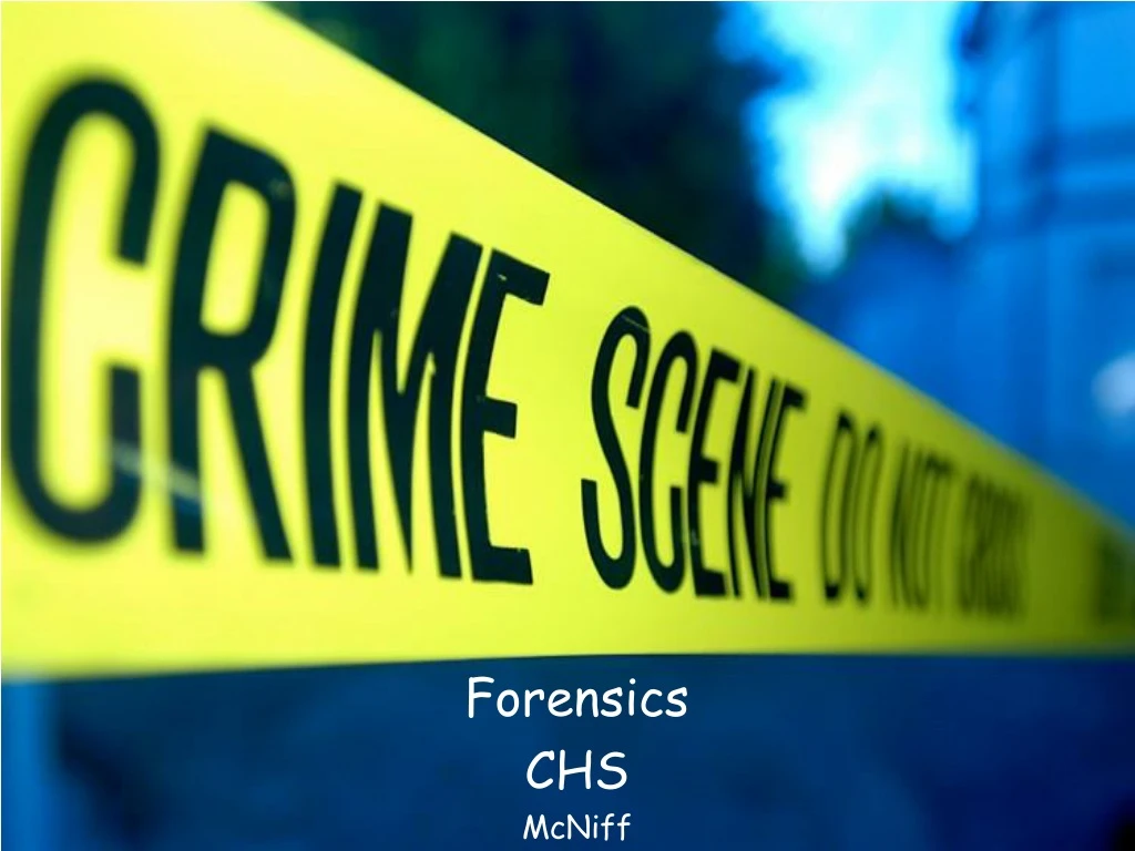 forensics chs mcniff