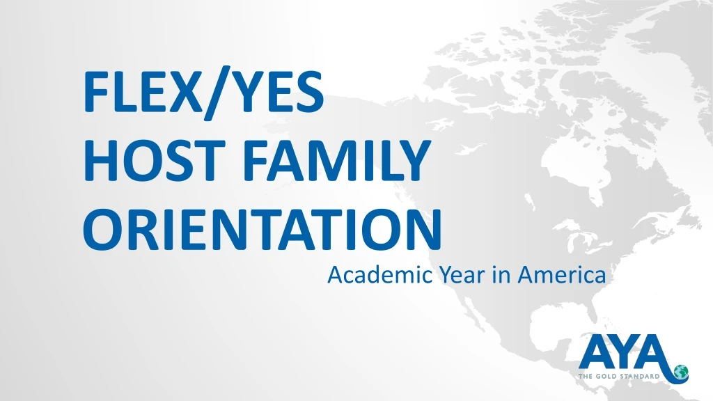 flex yes host family orientation