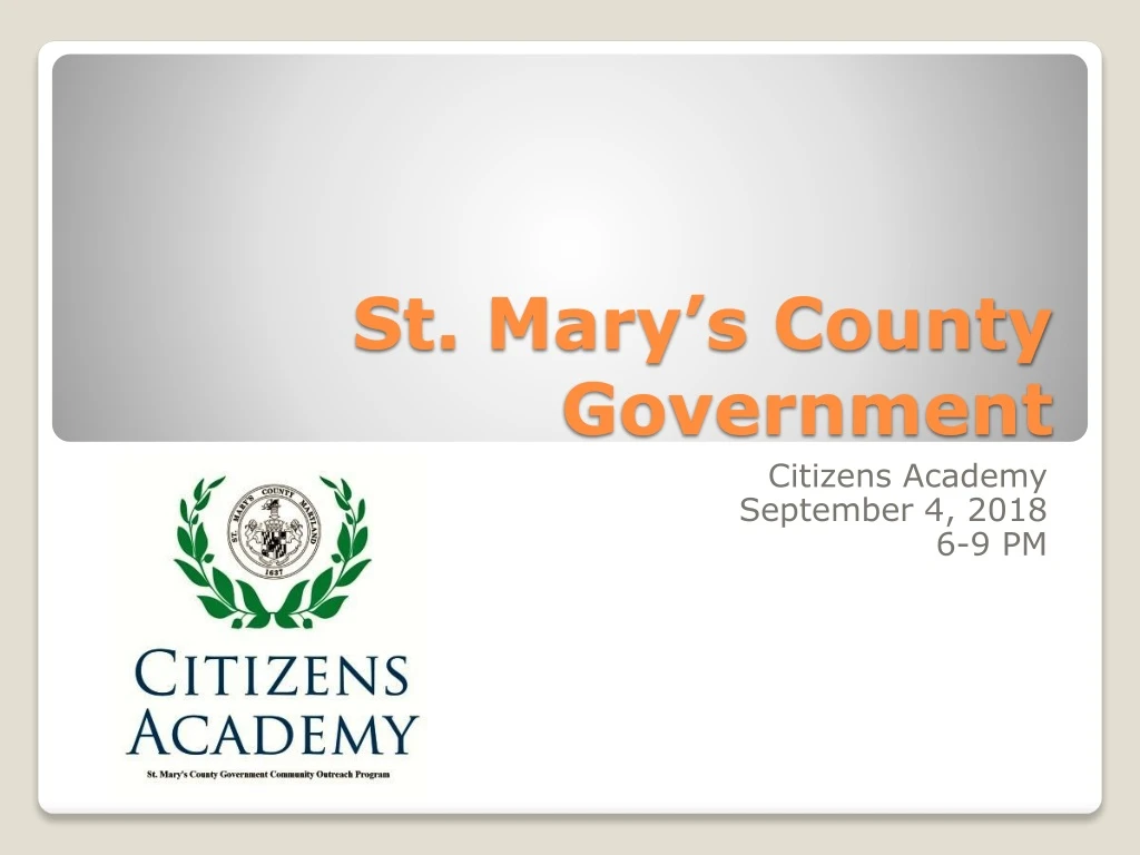 st mary s county government
