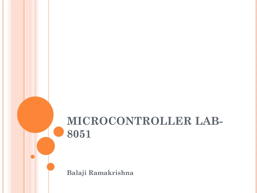 microcontroller lab 8051