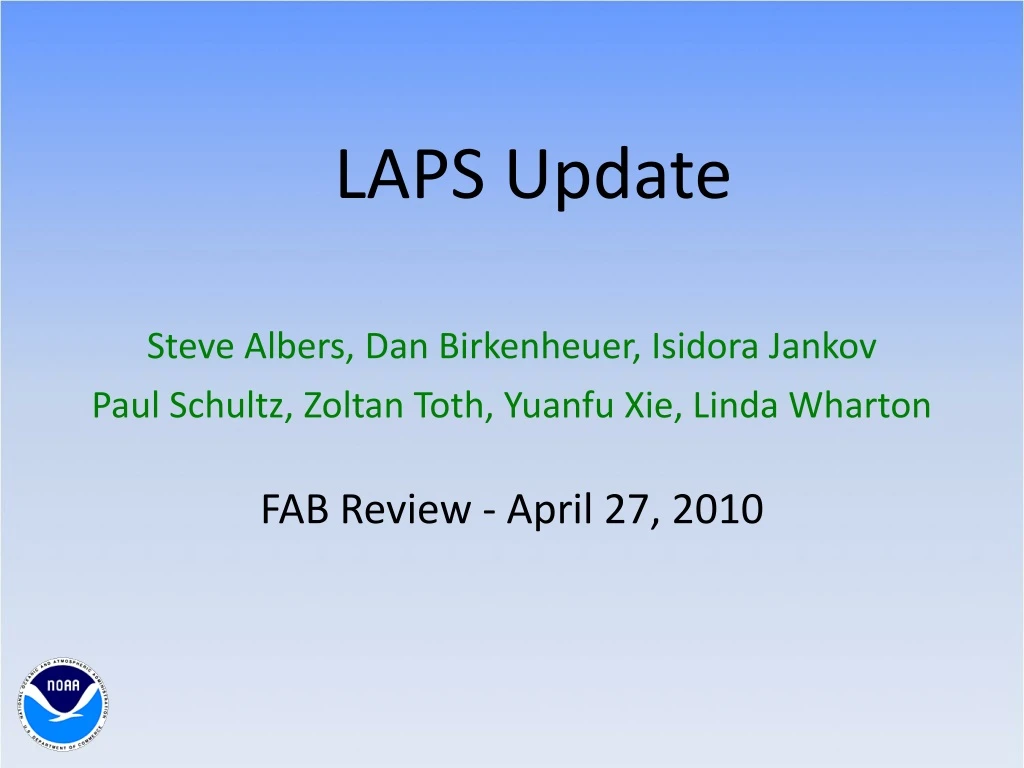 laps update