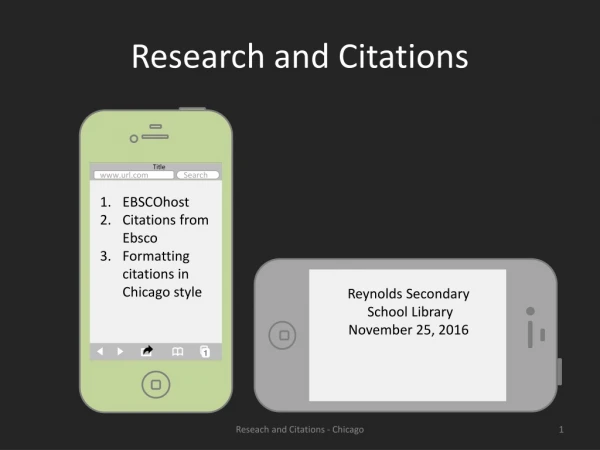 Research and Citations