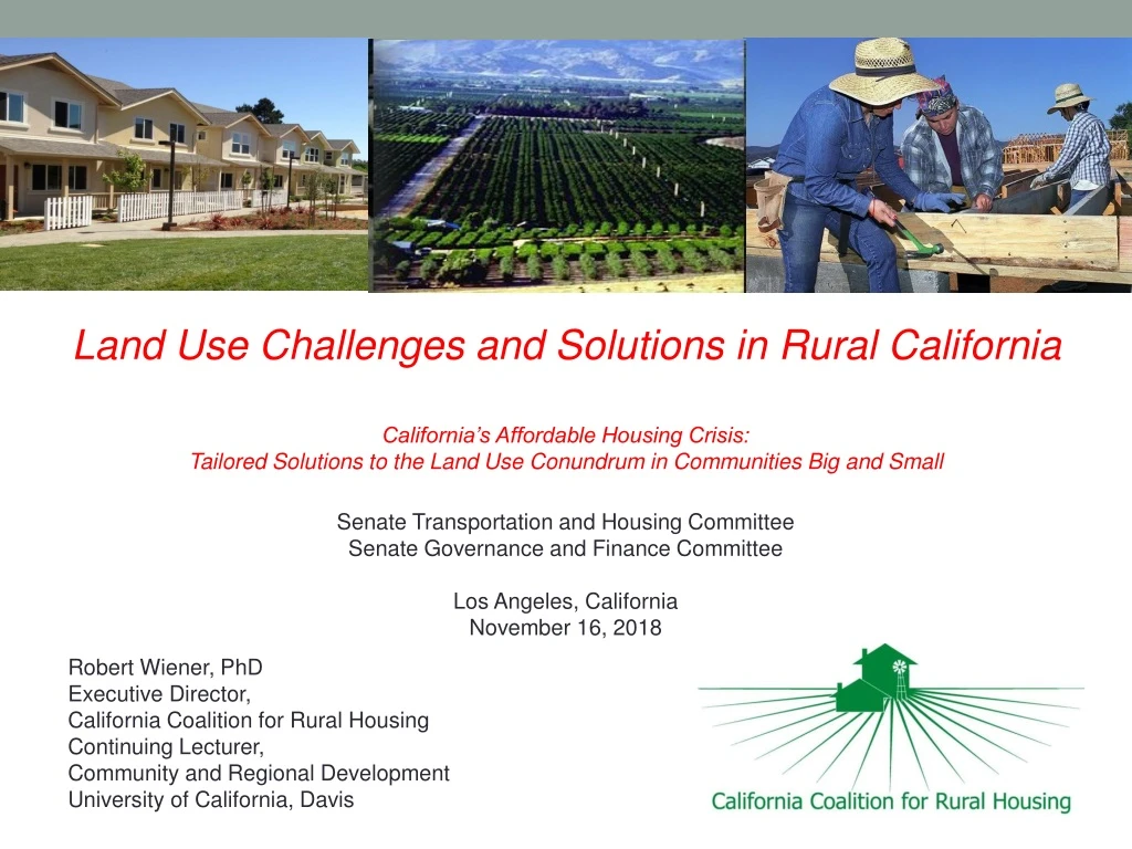 land use challenges and solutions in rural