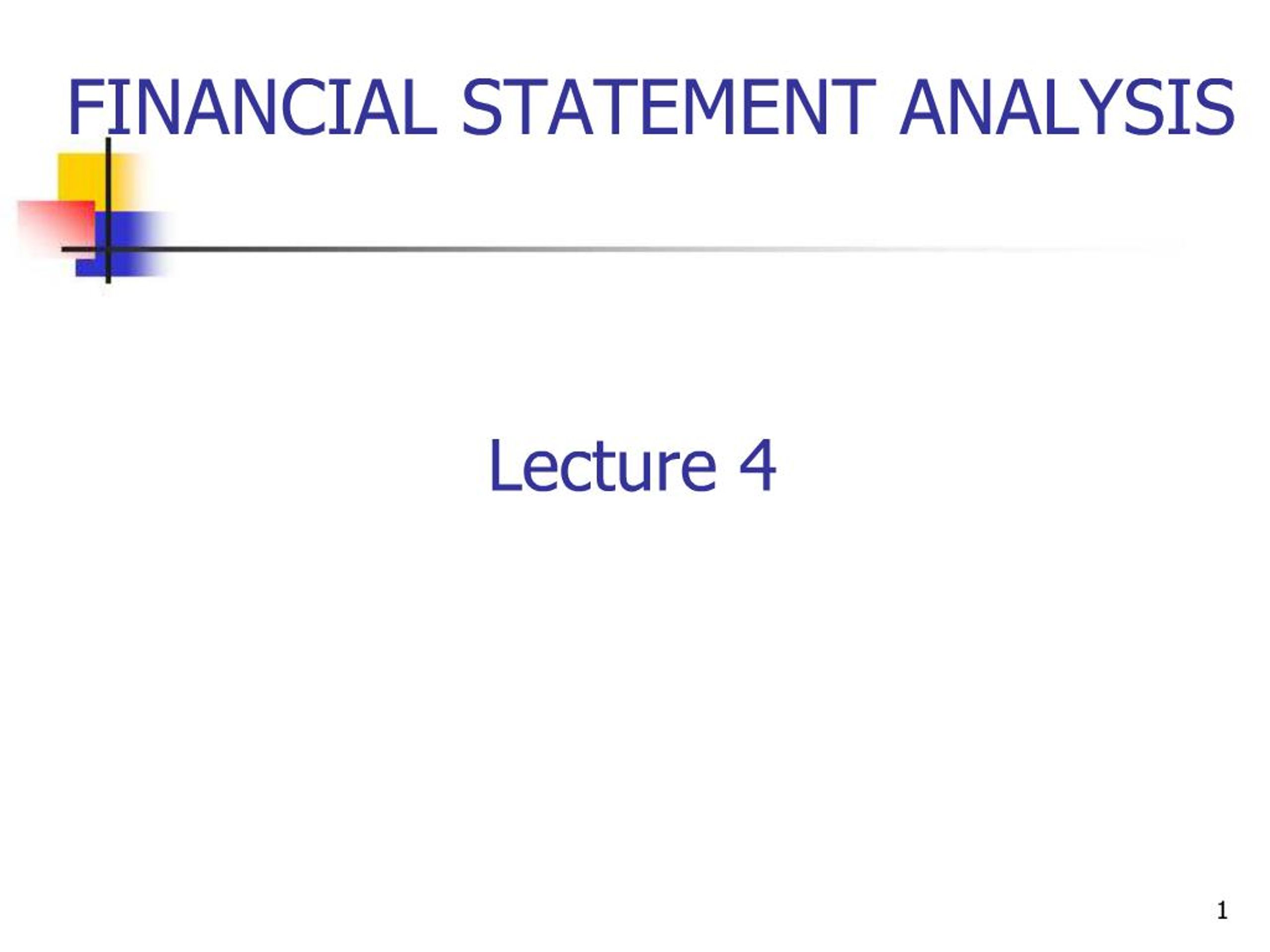 PPT - FINANCIAL STATEMENT ANALYSIS PowerPoint Presentation, free ...
