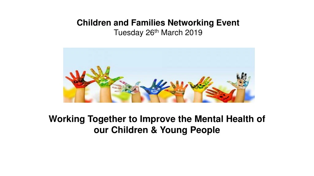 children and families networking event tuesday