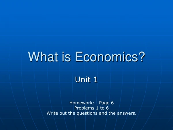 what is economics