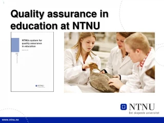 Quality assurance in education at NTNU - slide 1
