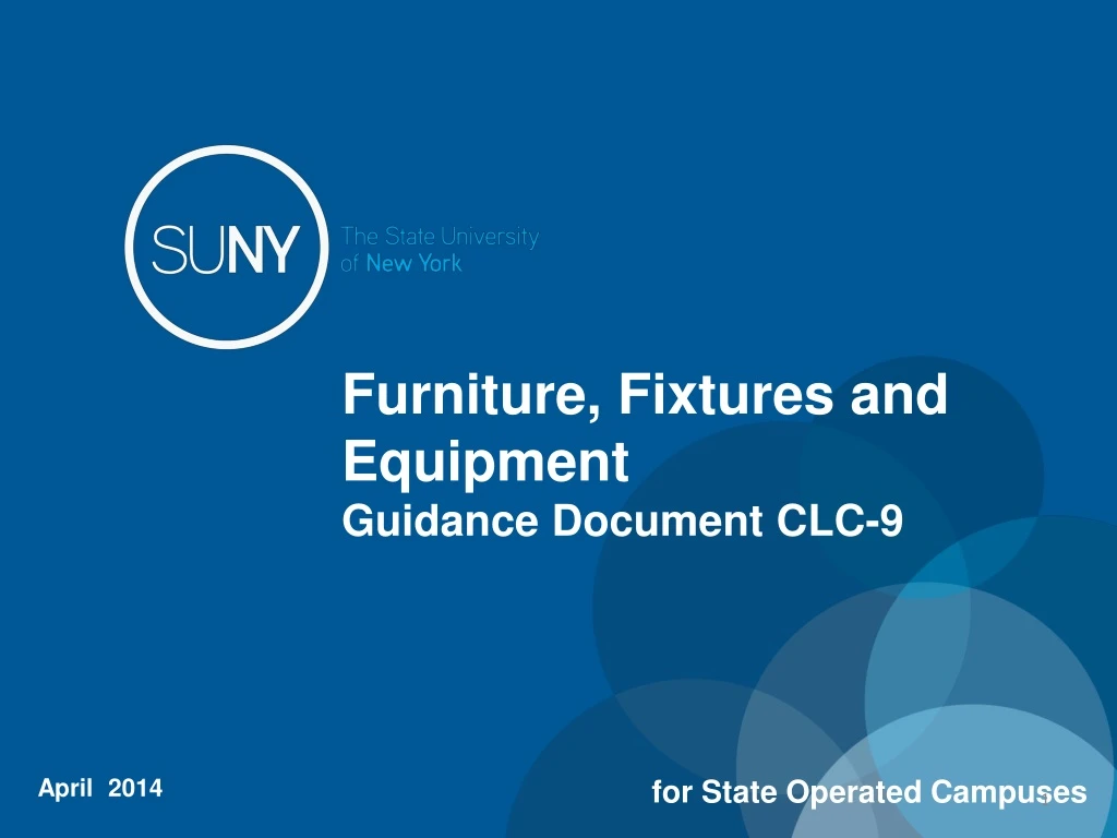 furniture fixtures and equipment guidance