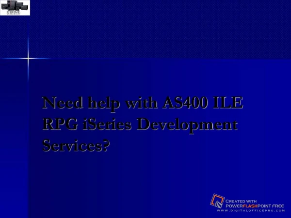 AS400 ILE RPG iSeries Development Services