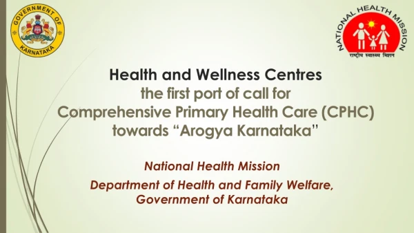 National Health Mission Department of Health and Family Welfare, Government of Karnataka